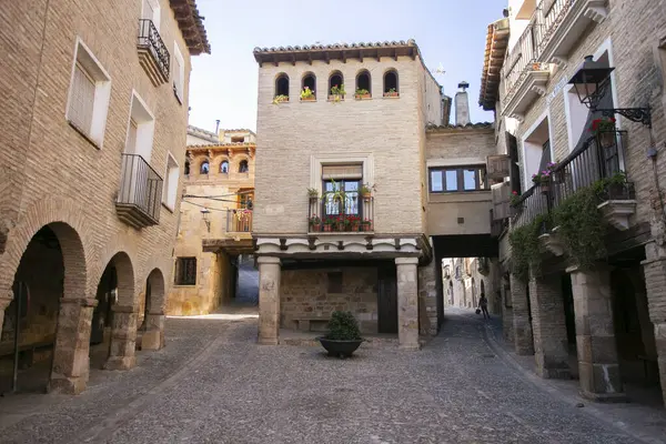 Alquezar Medieval Spanish Town Somontano Barbastro Region Province Huesca Autonomous — Stock Photo, Image