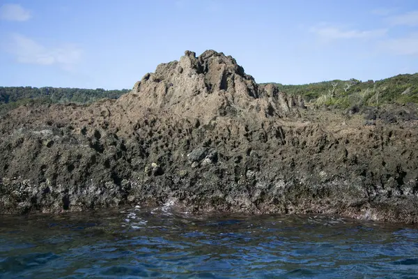 Coastline Formed Volcanic Activity Ogi Coast Sado Island Niigata Prefecture — Stock Photo, Image
