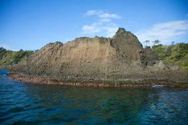 Küste Durch Vulkanische Aktivität Der Ogi Küste Auf Der Insel — Stockfoto