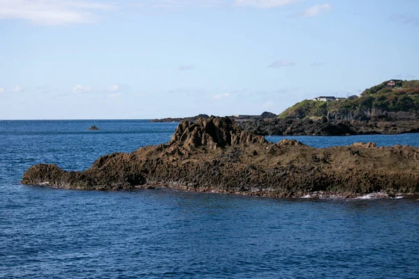 Küste Durch Vulkanische Aktivität Der Ogi Küste Auf Der Insel — Stockfoto