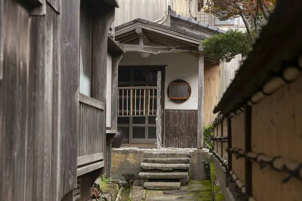 Shukunegi Old Traditional Village Wooden Houses Edo Period Sado Island — Stock Photo, Image