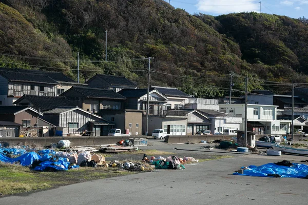 Ettsumi Japonia Października 2023 Port Rybacki Ettsumi Wyspie Sado Prefekturze — Zdjęcie stockowe