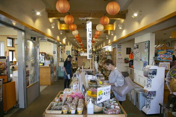 Nachikatsuura Japonia Października 2023 Rynek Rybny Katsuura Położony Porcie Miasta — Zdjęcie stockowe