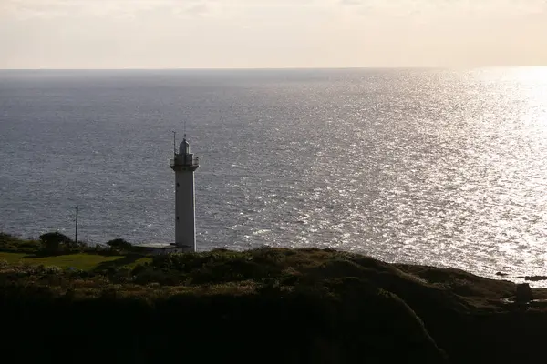 Lighthouse Ogi Coast Sado Island Niigata Japan — Stock Photo, Image