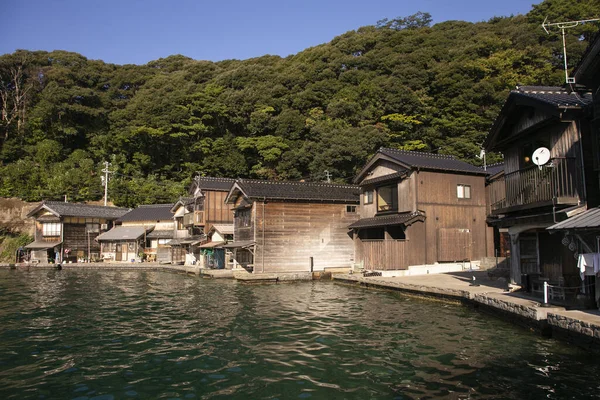 Vacker Fiskeby Ine Norra Kyoto Funaya Eller Båt Hus Traditionella — Stockfoto
