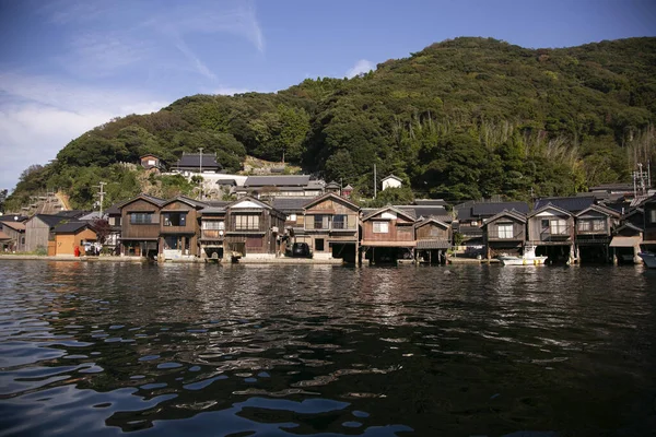 Prachtig Vissersdorpje Ine Het Noorden Van Kyoto Funaya Boothuizen Zijn — Stockfoto