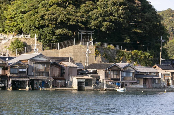 Vacker Fiskeby Ine Norra Kyoto Funaya Eller Båt Hus Traditionella — Stockfoto