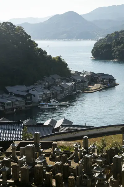 Ine Japan Oktober 2023 Kyrkogård Ine Vacker Fiskeby Norra Kyoto — Stockfoto