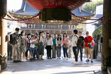 Narita, Japonya; 1 Ekim 2023: Naritasan Shinshoji Tapınağı Narita şehrinde popüler bir Budist tapınağıdır.