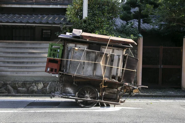 Yatay Cart Ulicy Fukuoka Japonia Yatai Jest Mały Mobilny Stoisko — Zdjęcie stockowe