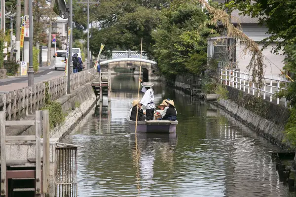 Yanagawa Japan Oktober 2023 Stad Yanagawa Fukuoka Heeft Prachtige Kanalen — Stockfoto