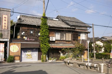 Yanagawa, Japonya; 1 Ekim 2023: Yanagawa 'da tarihi bir binanın manzarası.