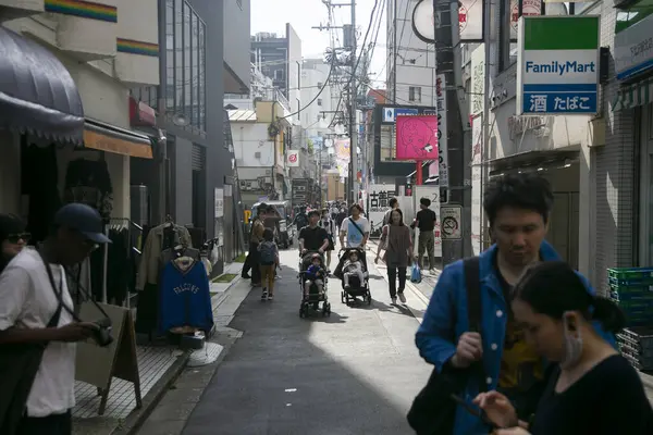 Tokio Japonsko Října 2023 Shimokitazawa Nákupní Zábavní Oblast Kitazawě Plná — Stock fotografie