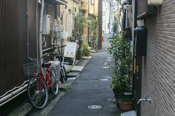 Tokyo, Japonya 1 Ekim 2023: Yanaka, Tokyo 'da sokak pazarı, güzel sokakları ve mezarlığıyla ünlü bir mahalle..