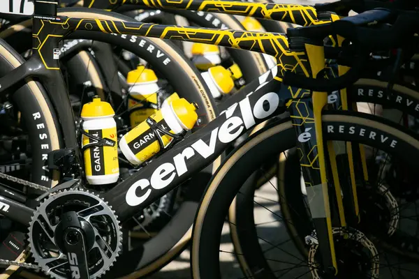Girona Spain 18Th March 2024 Professional Cervelo Road Bikes Team — Stock Photo, Image