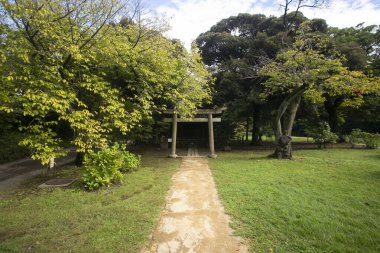 Hamarikyu Bahçeleri, Ch, Tokyo, Japonya 'da halka açık bir parktır. Sumida Nehri 'nin ağzında yer alan binalar modern binalarla çevrilidir..