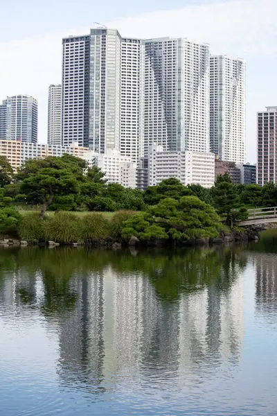 Tuinen Van Hamarikyu Zijn Een Openbaar Park Tokio Japan Gelegen — Stockfoto