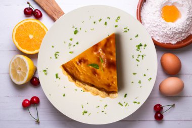 Lezzetli Amerikan balkabağı turtası..