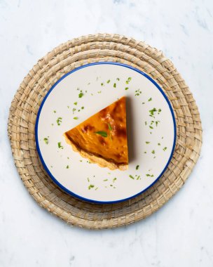 Lezzetli Amerikan balkabağı turtası..