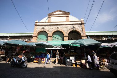Oaxaca de Juarez, Meksika, 1 Ocak 2025: Oaxaca Juarez merkez pazarının iç ve gıda tezgahları, 20 Kasım.