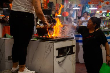 Atlixco, Puebla, Meksika; 1 Ocak 2025: Atlixco 'daki Benito Juarez pazarındaki atmosfer.