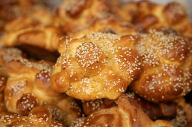 Oaxaca bölgesinde Ölüler Günü için geleneksel Meksika ekmeği.