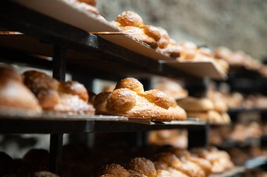 Oaxaca bölgesinde Ölüler Günü için geleneksel Meksika ekmeği.