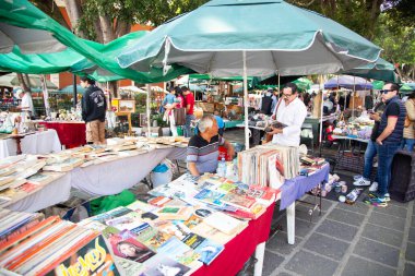 Puebla, Meksika, 1 Ocak 2025: The Artist 's Quarter Market, Puebla de Zaragoza eyaletinde yer alan bir sanat alanıdır..