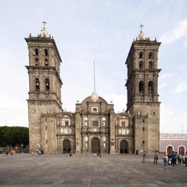 Puebla, Meksika, 1 Ocak 2025: Puebla Katedrali, Nuestra Seora de la Inmaculada Concepcin kategorisi