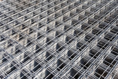 Çelik ızgara inşaat için beton döşeme yapmaya hazır..