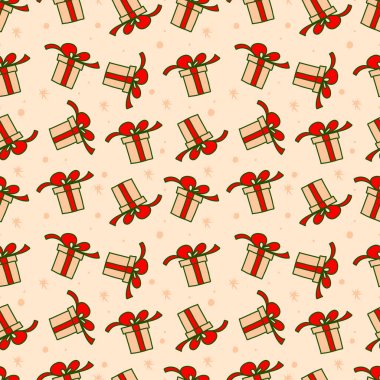 Kusursuz Noel ürünleri ve Noel hediyeleri modeli. Oyuncu, modern bir el çizimi..