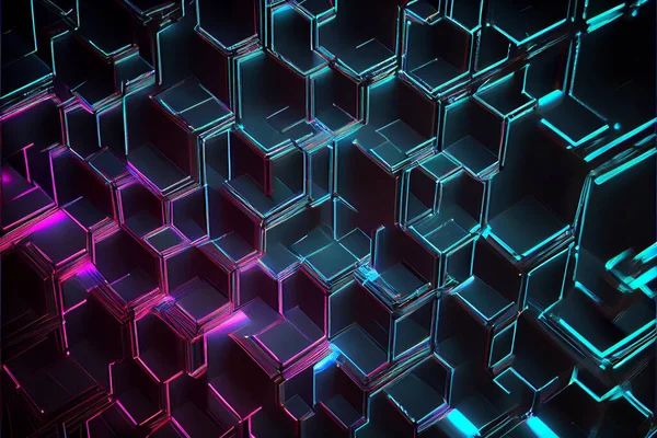 futuristic hologram background. Minimalist Holographic Fluid Wallpaper. Abstract high tech pattern.