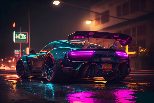 Futuristic Sports Car Racing Live Wallpaper - free download