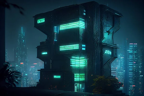 Conceptual 3d Art A Futuristic Night City With Cyberpunk Scifi Vibes  Background, Technology Wallpaper, Digital Wallpaper, Sci Fi Background  Background Image And Wallpaper for Free Download