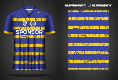Futbol forması spor gömlek tasarımı şablonu