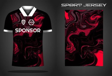 Futbol forması spor gömlek tasarımı şablonu