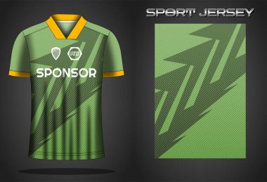 Futbol forması spor gömlek tasarımı şablonu