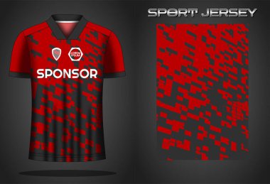 Futbol forması spor gömlek tasarımı şablonu