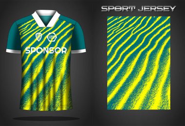 Futbol forması spor gömlek tasarımı şablonu