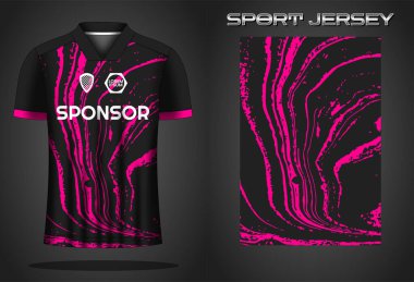 Soccer jersey sport shirt design template clipart