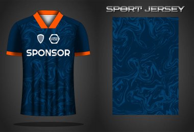 Soccer jersey sport shirt design template clipart