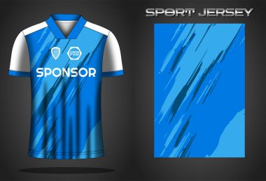 Futbol forması spor gömlek tasarımı şablonu