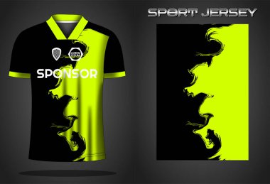 Soccer jersey sport shirt design template clipart