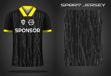 Soccer jersey sport shirt design template clipart