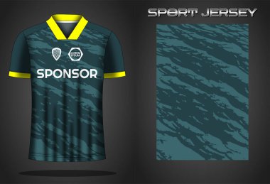 Futbol forması spor gömlek tasarımı şablonu