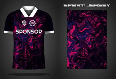 Soccer jersey sport shirt design template clipart