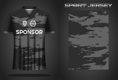 Futbol forması spor gömlek tasarımı şablonu