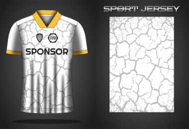 Futbol forması spor gömlek tasarımı şablonu