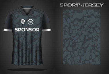 Futbol forması spor gömlek tasarımı şablonu