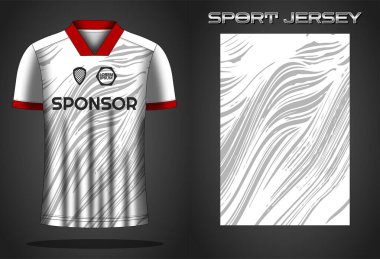 Futbol forması spor gömlek tasarımı şablonu